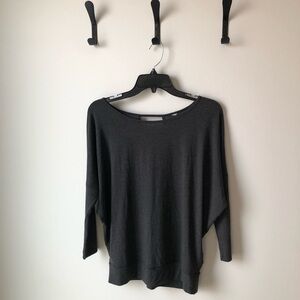 LOLE Charcoal Gray Long Sleeve Top
